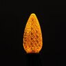 LED C9 Orange Transparent - Faceted