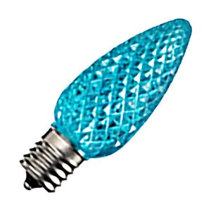 American Lighting LED C9 Dimmable E17 Base Faceted Teal