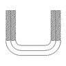 B-OEM U Bolt 1/2 in. x 2-1/4 in. Plt