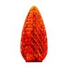 LED C9 Orange Transparent - Faceted