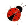Stained Glass Lady Bug Suncatcher