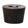 Massarelli Rubber Stopper 2 Hole w/ Slits (10 pc./pack)