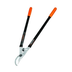 28" Bypass Loppers, Tubular Steel Handles with Grips, Rubber Bumper Guard