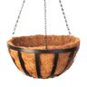 Panacea Planter Basket English Wide Band w/ Coco Liner 12 in.