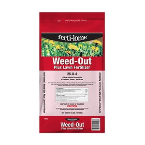 Fertilome Weed-Out Plus Lawn Fertilizer 25-0-4 with Post Emergent Herbicide 40 lb.