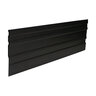 Permaloc CleanLine Aluminum Landscape Edging Black Duraflex 3/16 in. x 4 in. x 8 ft.