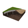 Permaloc CleanLine Aluminum Landscape Edging Black Duraflex 3/16 in. x 5-1/2 in. x 8 ft.