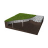 Permaloc Proline Aluminum Landscape Edging Mill Finish 1/8 in. X 4 in. X 16 ft. w/ 5 Stakes