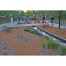 Permaloc CleanLine X-Large Aluminum Landscape Edging Black Duraflex 3/16 in. x 12 in. x 8 ft.