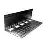 Permaloc GeoEdge Long Base Aluminum Restraint Black Duraflex 6-1/2 in. x 5-1/2 in. x 8 ft.