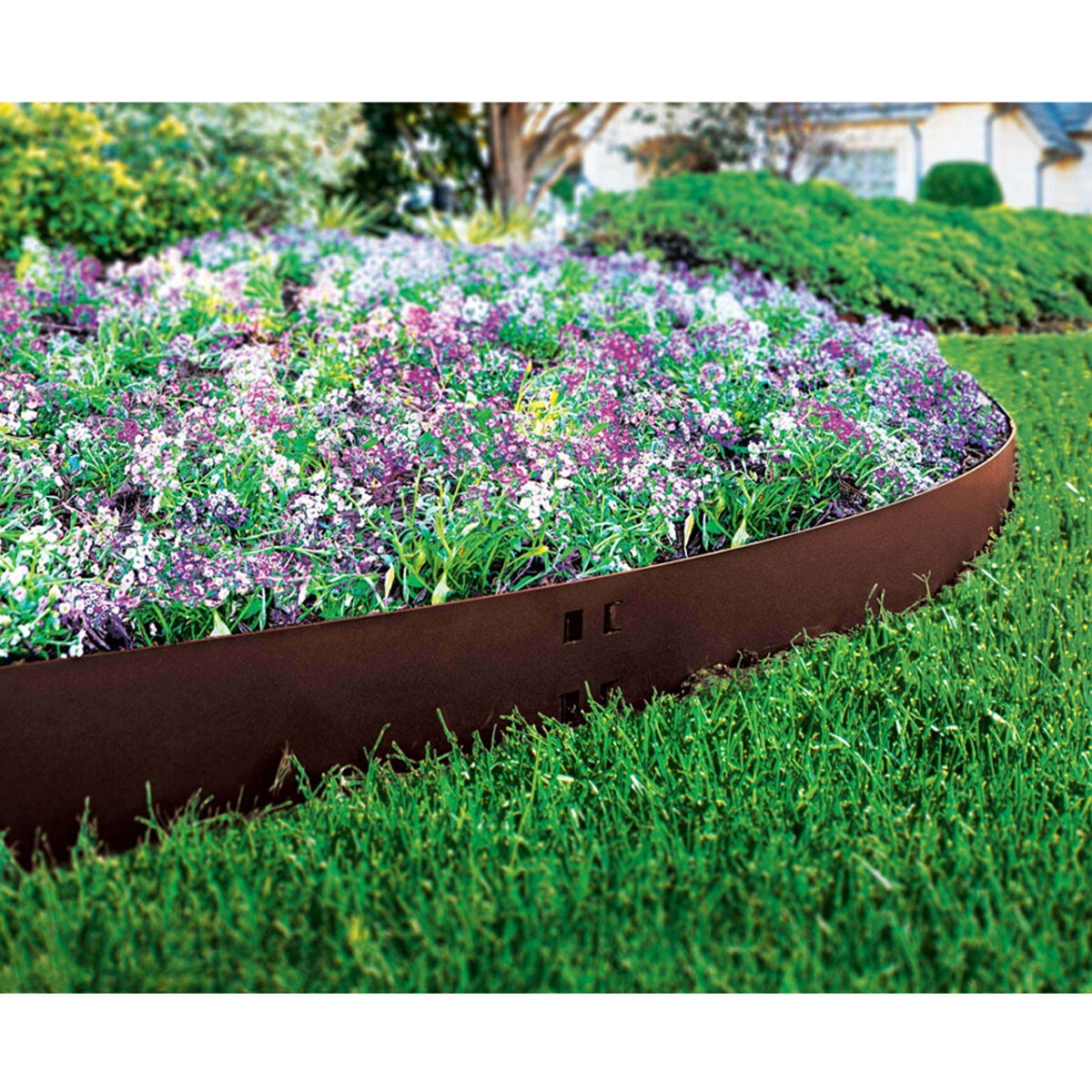 Colmet Quicklock Steel Landscape Edging Brown 14 Gauge X 4 in. X 10 ft ...