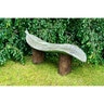 Henri Studio Giant Leaf Bench 26.5 in. x 57 in. x 18 in.