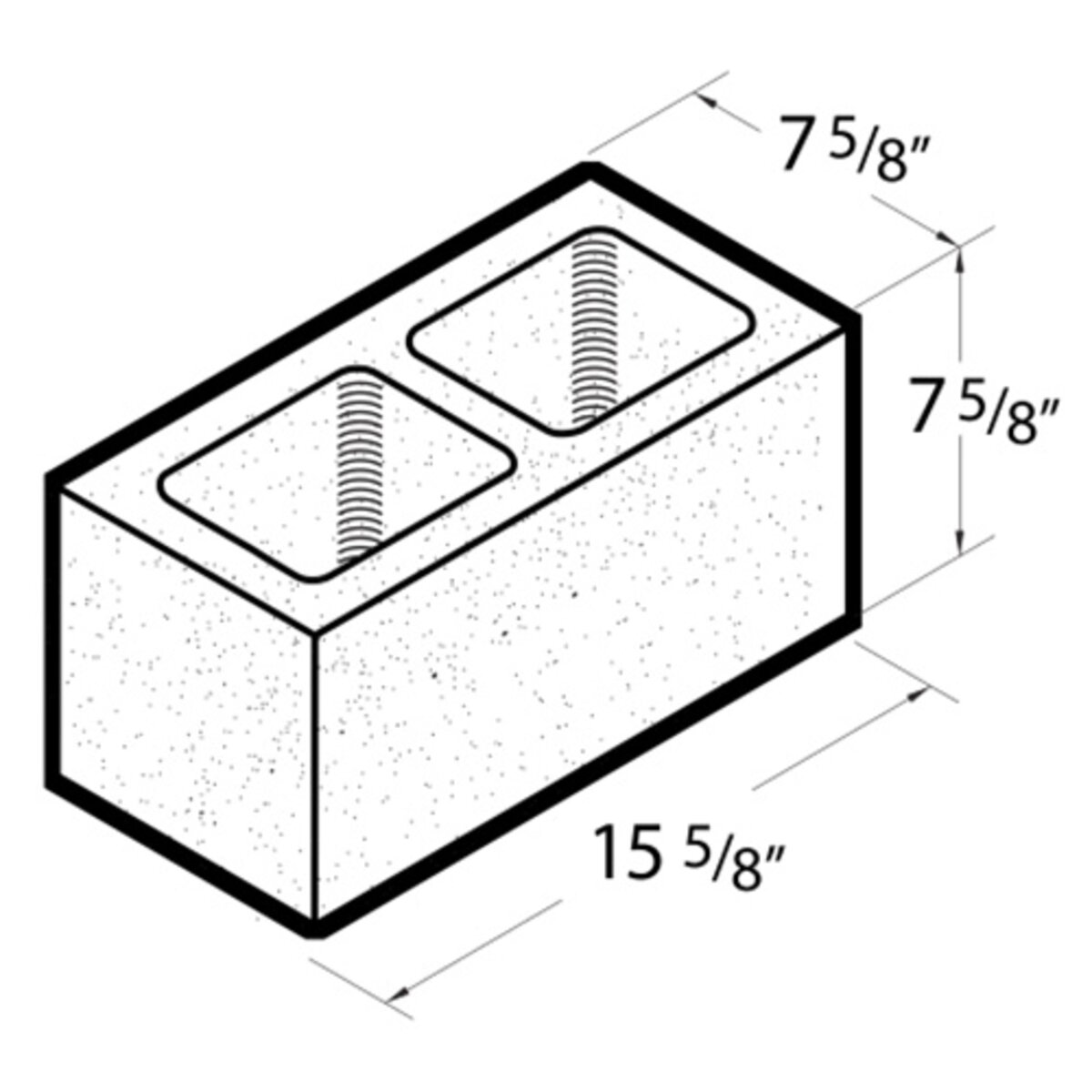 Concrete Block Standard 8 x 8 x 16 in. NAT..(108/pa) 8816 | SiteOne US