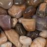 Bagged Ultra Polished Pebbles Mixed 1/2 - 5/8 in. (50 lb. Bag)