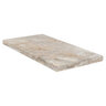 Coping Autumn Leaves Travertine Modern Edge 1 Long 1 3/16 in. x 12 in. x 24 in.