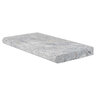 Coping Silver Travertine Bullnose 1 Long 2 in. x 12 in. x 24 in.