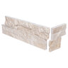 Ledger Panel Ivory Travertine Corner 6 in. x 18 in.
