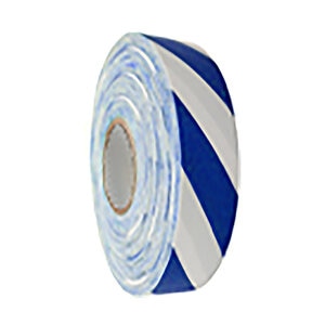 Strip Stock Roll Flagging White/Blue 1 3/16X300