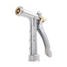 Gilmour Silver Pistol Grip Metal Nozzle with Rear Control w/ Threaded Front