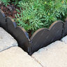 Valley View Pound-In Interlocking Landscape Edging Lattice Black 10 ft. per Box
