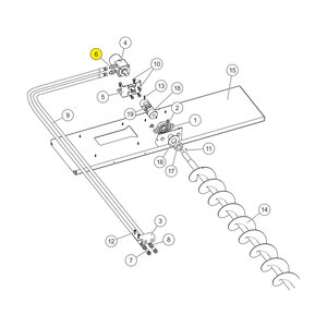 Hydraulic Auger Motor Hose Fit