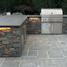 Sawn Thin Veneer Fieldstone Dark Ledgestone Flats
