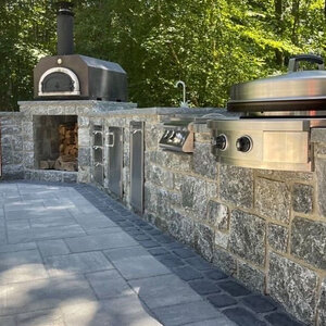 Sawn Thin Veneer Greenwich Blue Squares and Rectangle Corners