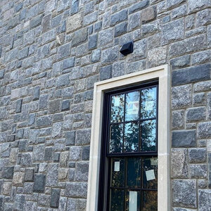 Sawn Thin Veneer Greenwich Blue Squares and Rectangle Flats