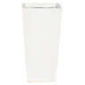 Planter Tall Square Tapered Sand Clay Size 3 10 in. x 20 in.