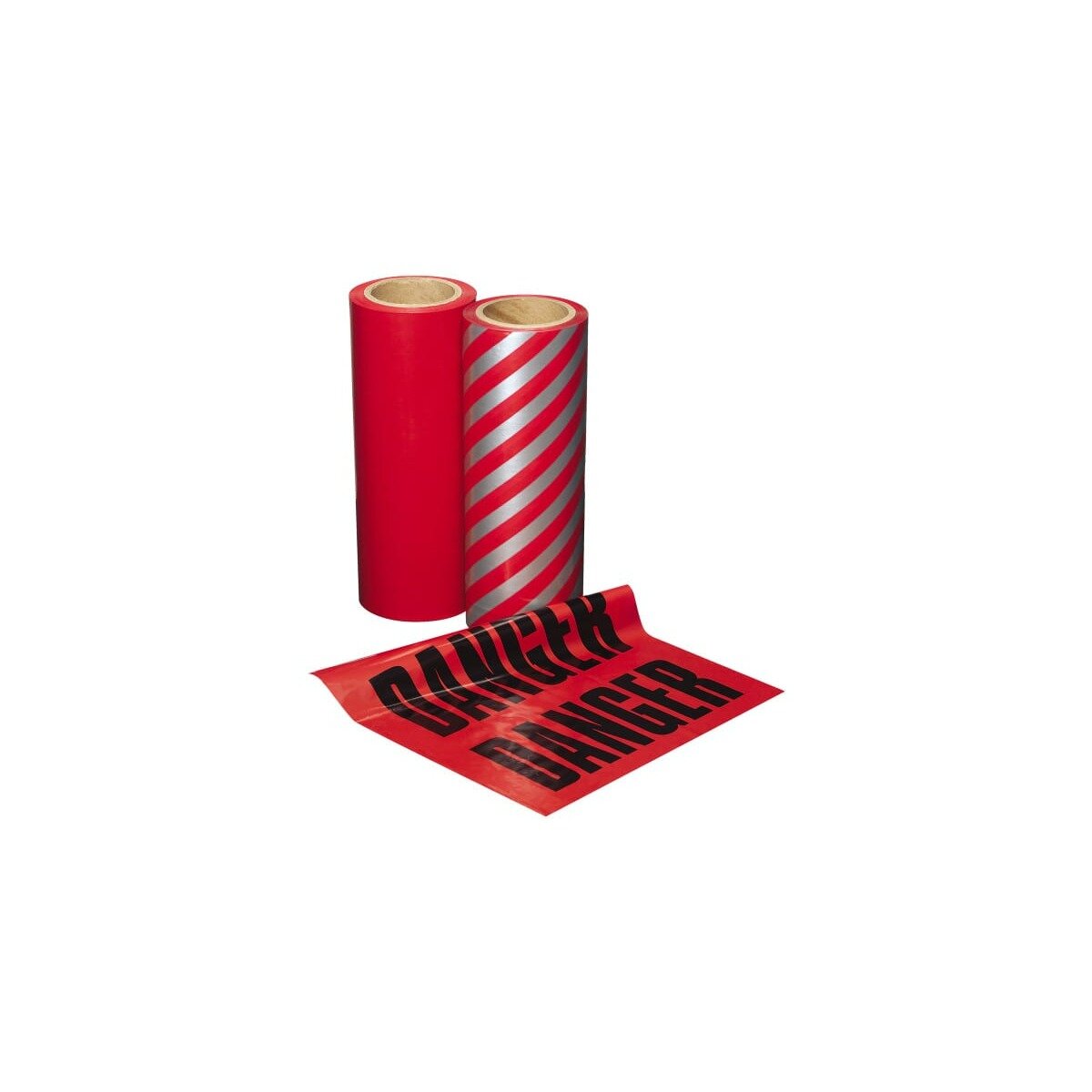 Danger Tear Flags 12 in. X 300 ft. perforated Every 12 in. Red No Print ...