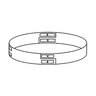 Border Concepts Steel Landscape Edging Tree Ring Brown 1/8 in. x 4 in. x 56 in.
