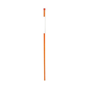 60 in. HiViz Orange Fiberglass Pole 5/16 in. Dia. w/Reflective Tape And Metal Cap