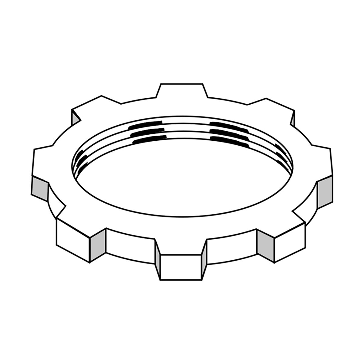 Star Ring Lock Nut 1/2 in | SiteOne