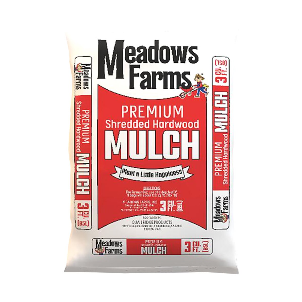 Meadows Farms Double Shredded Hardwood Mulch 3 cu. ft. Bag | SiteOne US