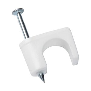 Staple Low Volt, 1/4 in. Wood, White; 200/Bag, 6/Master
