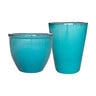 Micahel Carr Medallion Planter Blue 12.6 in.