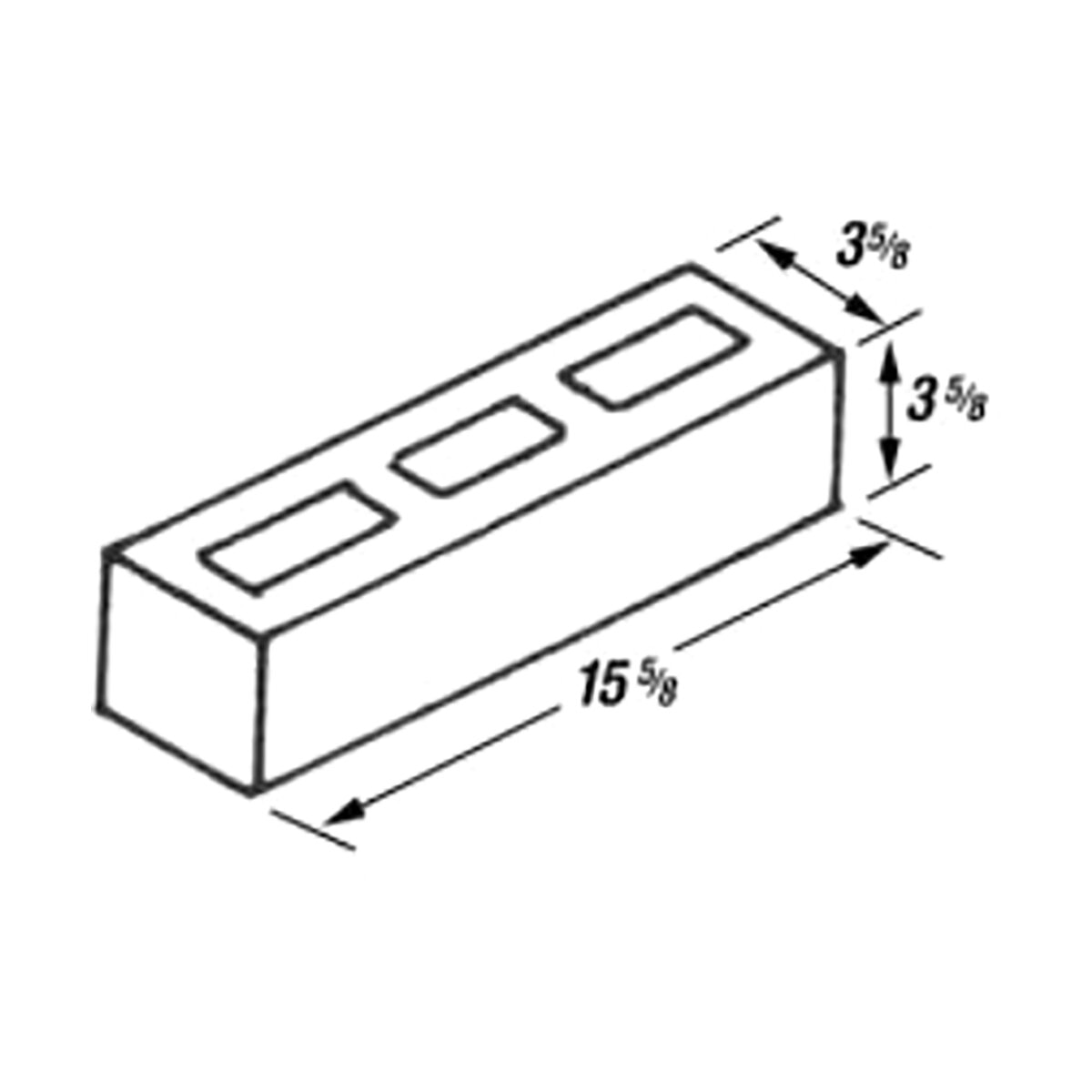 4416 Concrete Block Regular Gray 4 in. x 4 in. x 16 in. (300 pc./pallet ...