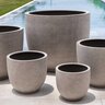 Large Danilo Planter Stone Gray Lite