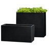 Main Street Planter Onyx Black Lite 59 in. x 11-3/4 in. x 26-3/4 in.