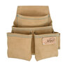 Ox Trade 4-Pocket Fastener Pouch, Suede Leather