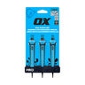 Ox Pro Nail Punch w/ Grip 3-Pack - 1.6mm, 2.4mm, 3mm
