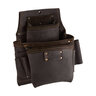 Ox Pro Fastener Bag, Oil-Tanned Leather, 3 Pouch