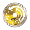 Ox Trade Turbo Universal/Hard Diamond Blade | Diameter: 4.5 in. / 114mm | Bore: 7/8 in. - 5/8 in. / 22mm - 15mm