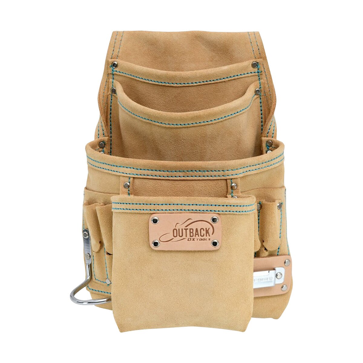 Ox Trade Tool/Fastener Pouch - Suede Leather | 10-Pocket | SiteOne US