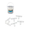Ox Trade Hard Plastic Spacers 'T'- 1000/Bucket | 1/8-in. / 3mm