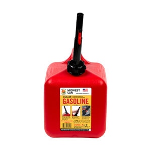 Midwest Can Red Polyethylene Gas Can Red 2 gal.