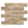 Dimensional Paredon Crema Travertine 1 3/16 in. x 6 in. x 6 in.