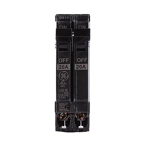 GE Q-Line 20 Amp Double-Pole Circuit Breaker 1 in.
