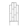 Urban Garden Contemp Trellis Matte Black 25 in. x 64 in.