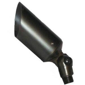 Universal Lighting Systems Directional Spot Light Weathered Bronze Finish 50W 12V LED, Dimensions: 5-1/4 in. x 2-1/2 in., Metal Housing